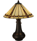 22"H Belvidere Tiffany Mission Table Lamp