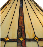 20"W Belvidere Tiffany Mission Pendant