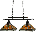 35"L Abilene 2 Lt Tiffany Southwest Kitchen Island Lighting