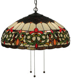 22"W Creole Tiffany Ceiling Pendant