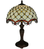 20"H Jeweled Katherine Victorian Tiffany Table Lamp