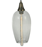 7"W Metro Fusion Orb Mouth Blown Contemporary Pendant