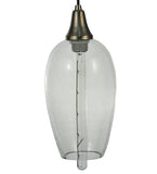 7"W Metro Fusion Orb Mouth Blown Contemporary Pendant