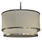 72"W Cilindro 2 Tier Contemporary Fabric Pendant