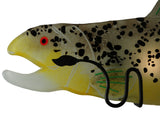 29.5"W Metro Fusion Brown Trout Fused Glass Wall Sconce