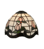 12"H Roseborder Mini Table Lamp