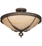 30"W Hoja Victorian Semi-Flushmount