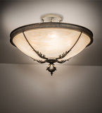 30"W Hoja Victorian Semi-Flushmount