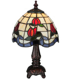 12"H Roseborder Mini Lamp
