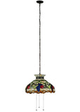 20"W Fruit Stained Glass Ceiling Pendant