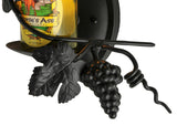 9"W Tuscan Vineyard Personalized Wine Bottle Wall Sconce