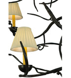 50"W Winter Solstice 6 Lt Contemporary Chandelier