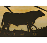 33"L Steer Wildlife Southwest Island/Billiard Pendant