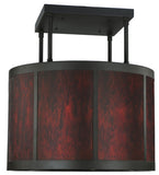 36"W Cilindro Vicksburg Contemporary Semi-Flushmount