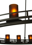 60"W Barbury 20 Lt Contemporary Lodge Chandelier