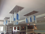 37"L Cilindro 15 Lt Cascading Contemporary Pendant