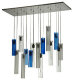 37"L Cilindro 15 Lt Cascading Contemporary Pendant