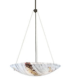 25"W Metro Fusion Ramoscelli Fused Glass Modern Inverted Pendant