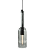 2.75"W Clear Wine Bottle Ceiling Pendant