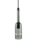2.75"W Clear Wine Bottle Ceiling Pendant