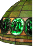 24"H Turtleback Victorian Tiffany Table Lamp