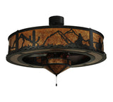 45"W Duke W/Fan Light Chandel-Air Ceiling Fan