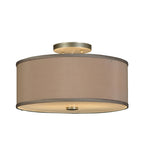 14"W Cilindro Traditional Flushmount