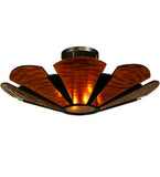 48.75"W Metro Fusion Elite Glass Contemporary Semi-Flushmount