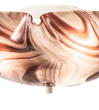 16"W Metro Chambord Swirl Organic Flushmount