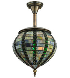 13"W Beehive Tiffany Victorian Pendant