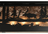 44"L Wildlife Moose Flushmount