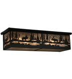 44"L Wildlife Moose Flushmount