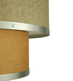 36"W Cilindro 2 Tier Fabric Ceiling Pendant