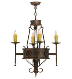 24"W Lorenzo 4 Lt Victorian Gothic Chandelier