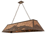 61"L Mountain Range Lodge Island/Billiard Pendant