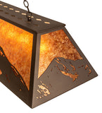 61"L Mountain Range Lodge Island/Billiard Pendant
