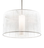 36"W Cilindro Sheer Contemporary Pendant
