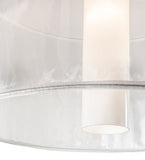 36"W Cilindro Sheer Contemporary Pendant
