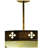 20"W Byzantine Semi-Flushmount