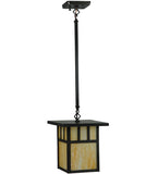 9"Sq Hyde Park Double Bar Mission Outdoor Pendant