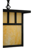 9"Sq Hyde Park Double Bar Mission Outdoor Pendant