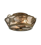 10"W Whispering Pines Lodge Flushmount