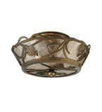 10"W Whispering Pines Lodge Flushmount