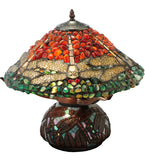 16.5"H Polished Jasper Dragonfly Table Lamp
