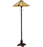 62"H Diamond Mission Tiffany Floor Lamp