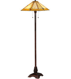 62"H Diamond Mission Tiffany Floor Lamp