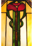 23"H Parker Poppy Floral Tiffany Table Lamp