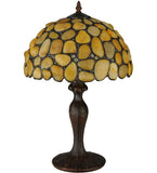 19.5"H Agata Yellow Arts & Crafts Table Lamp