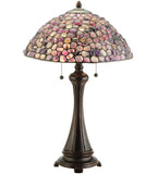 25"H Agata Purple Arts & Crafts Table Lamp