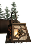 35"W 4 Lt Spruce Pine Vanity Light